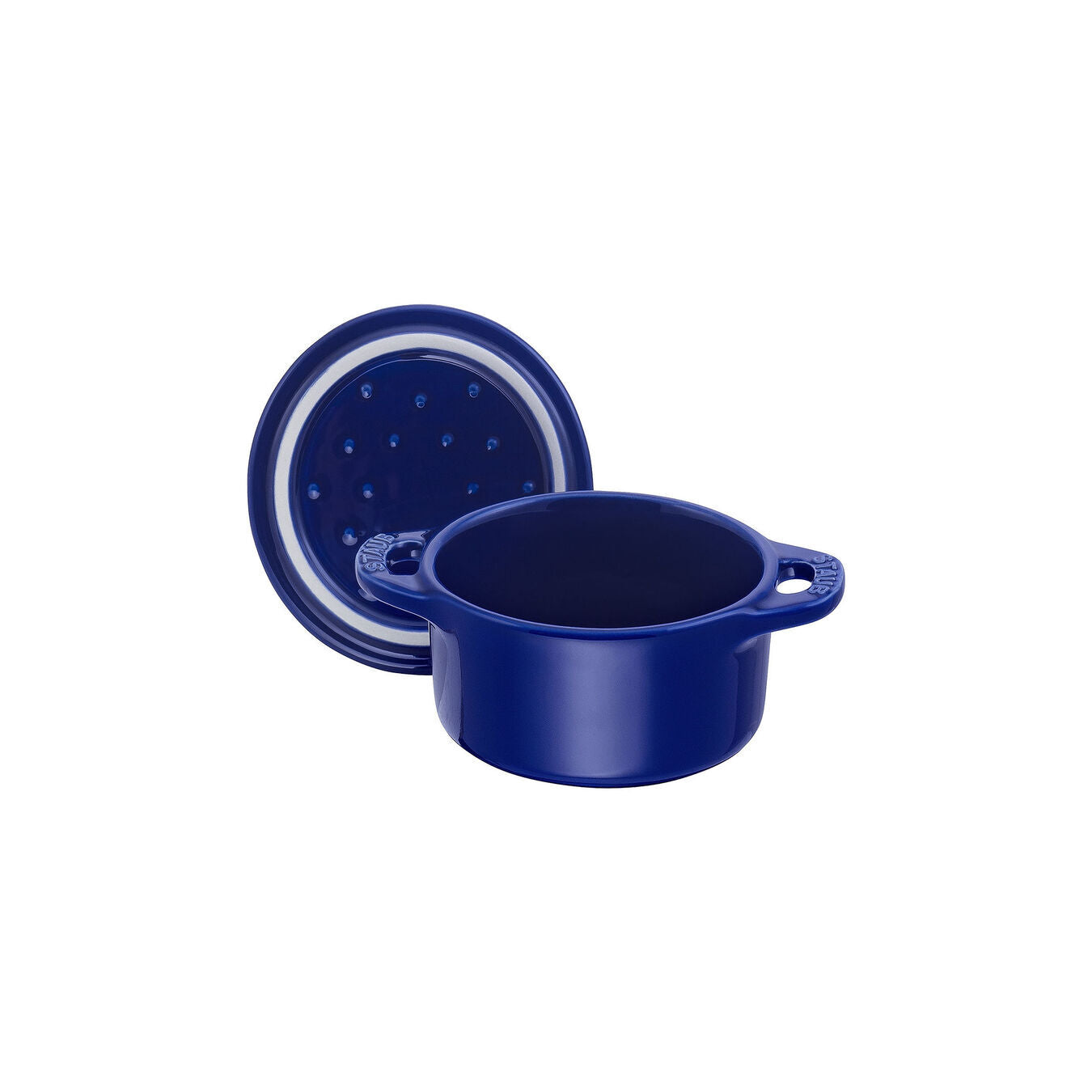 Staub Cocotte Mini hrniec okrúhly 0,2 l keramický modrý, 40510-786