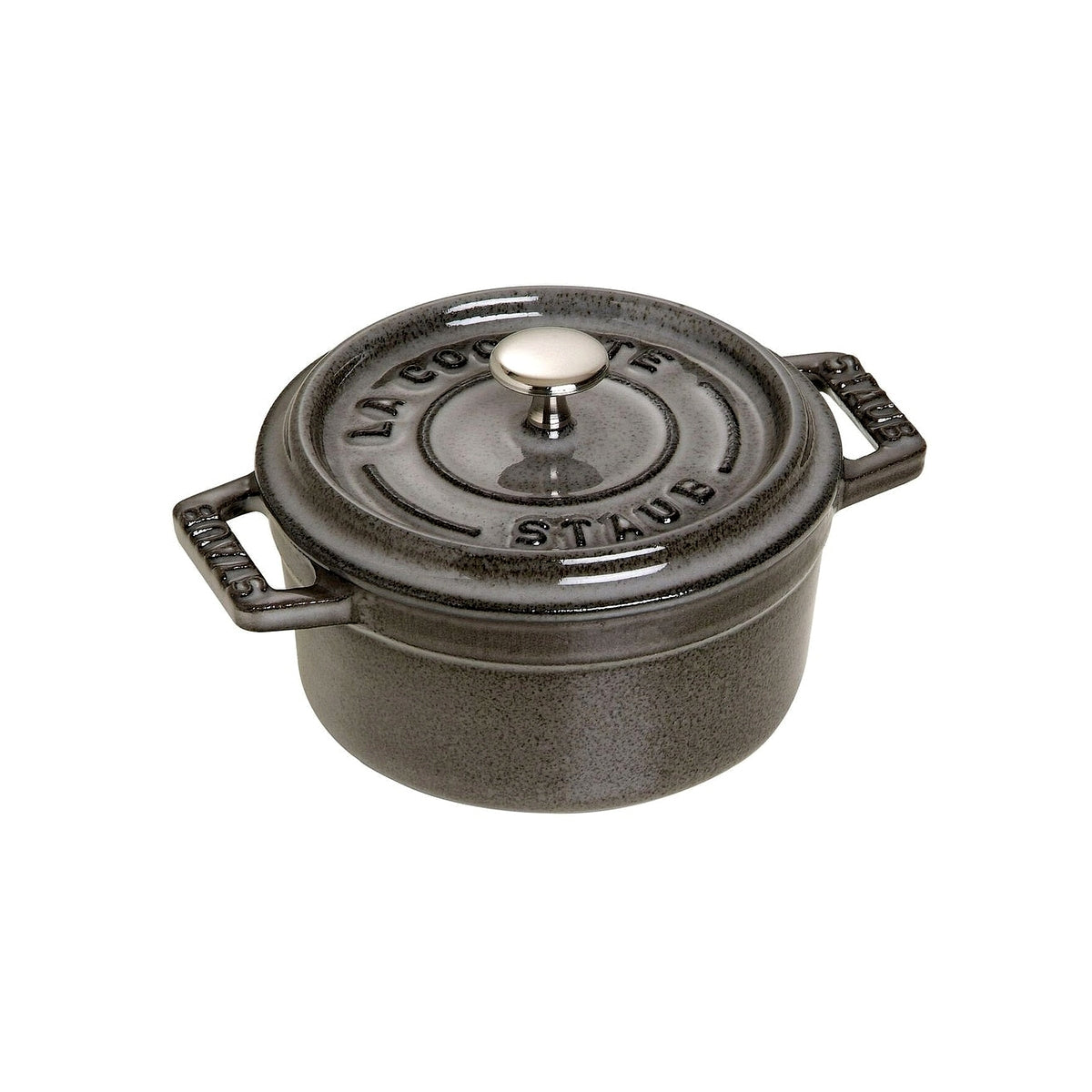 Staub Cocotte Mini pot round 10 cm/0,25 l grey, 1101018