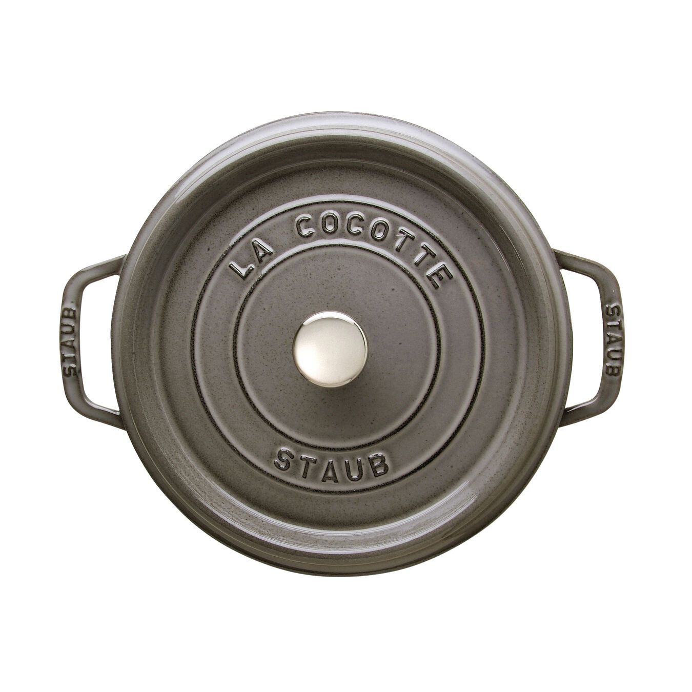 Staub Cocotte hrnec kulatý 20 cm / 2,2 l šedý, 1102018