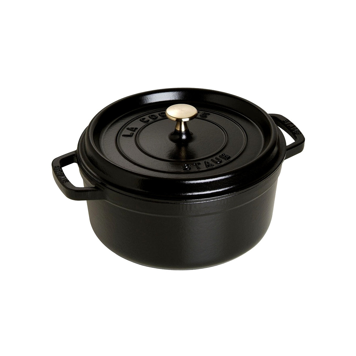 Staub Cocotte hrnec kulatý 20 cm / 2,2 l černý, 1102025