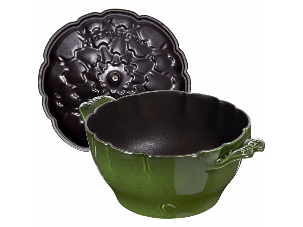 Staub Cocotte hrniec v tvare artičoku 22 cm, tmavozelený, 11152285