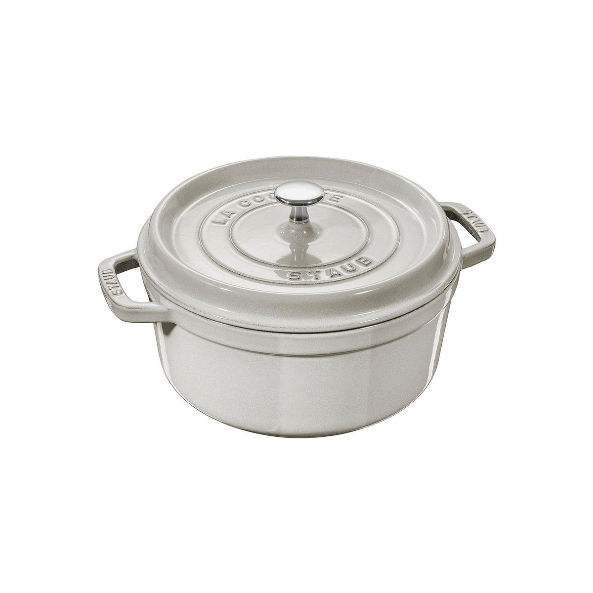 Staub Cocotte hrniec okrúhly 24 cm/3,8 l biela hľuzovka, 11024107
