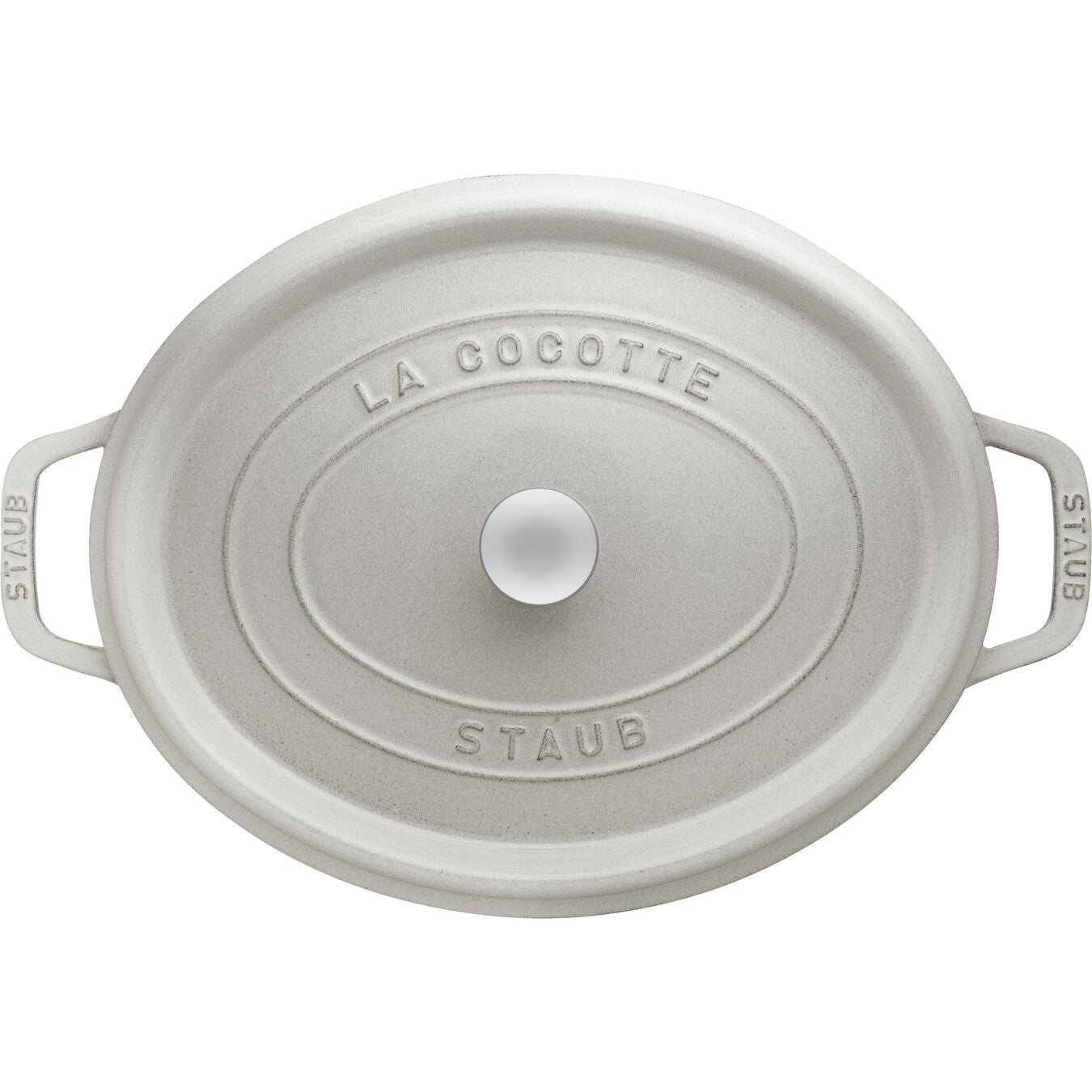 Staub Cocotte hrniec oválny 31 cm/ 5,5 l biela hľuzovka, 11031107
