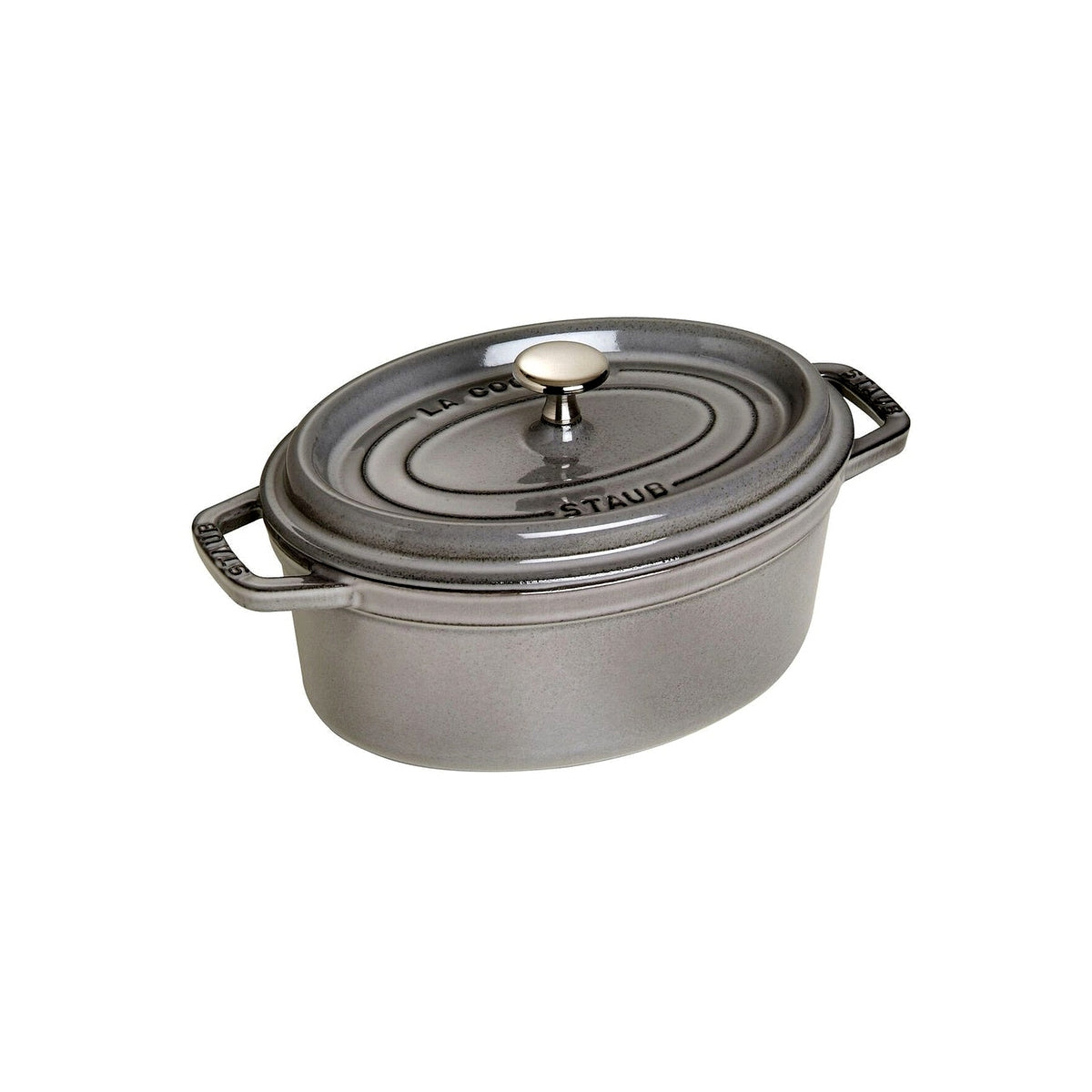 Staub Cocotte hrnec oválný 23 cm/2,3 l šedý, 1102318