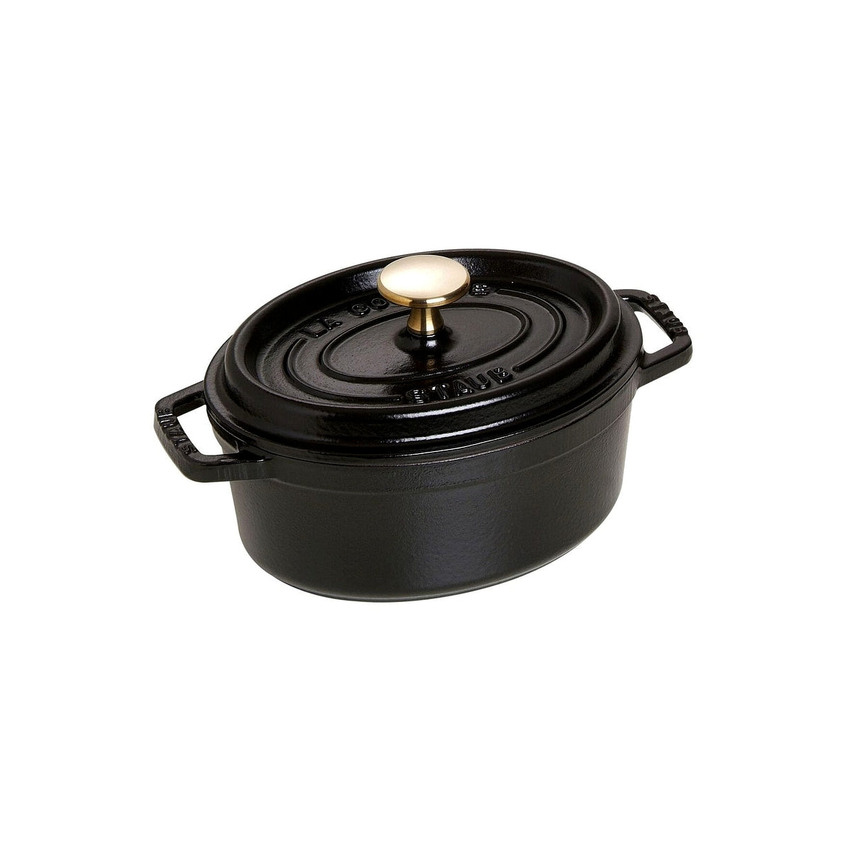 Staub Cocotte hrnec oválný 17 cm/1 l černý, 1101725