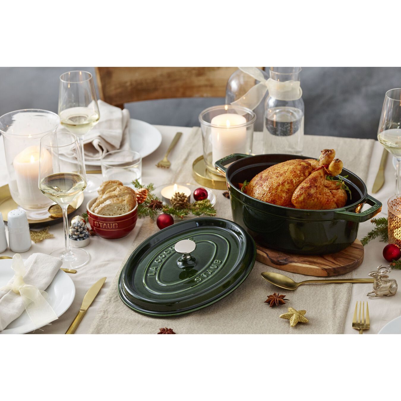Staub Cocotte hrniec oválny 31 cm/5,5 l bazalka, 1103185