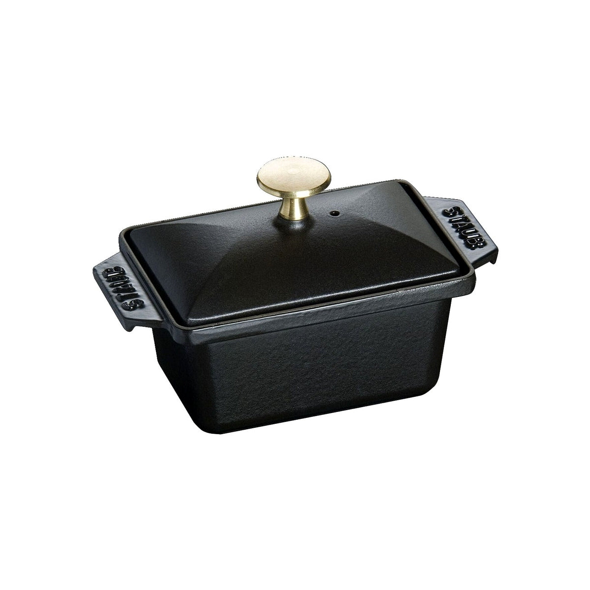 Staub terrine with lid 15x11 cm/0,7 l black, 1311525