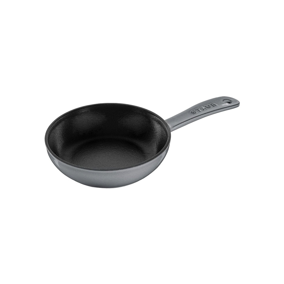 Liatinová panvica na pečenie Staub 16 cm, sivá, 1221618