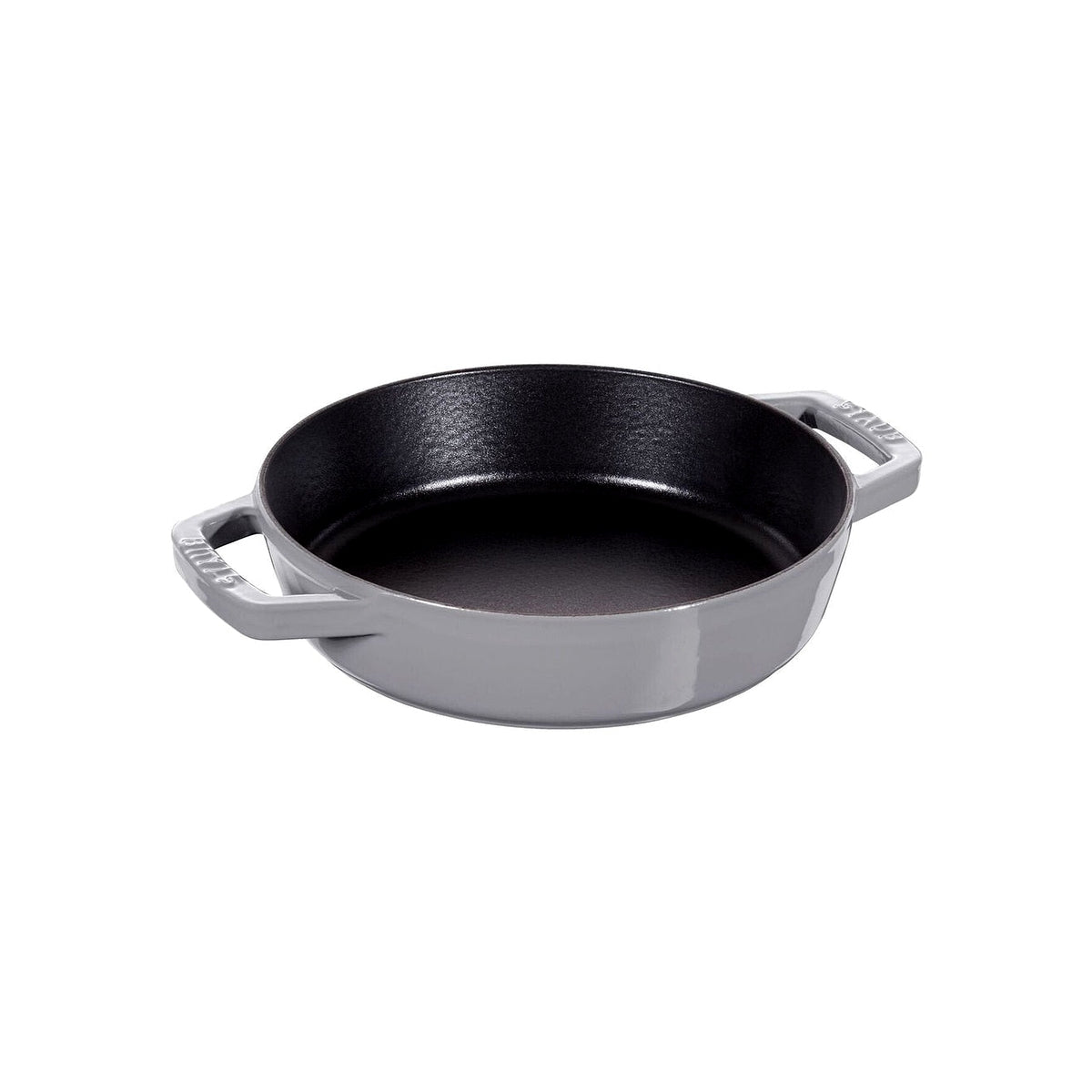Liatinová panvica Staub s dvoma rukoväťami 20 cm, sivá, 12232018