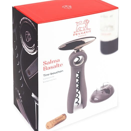 Peugeot Salma table corkscrew with foil cutter, basalt, 200374