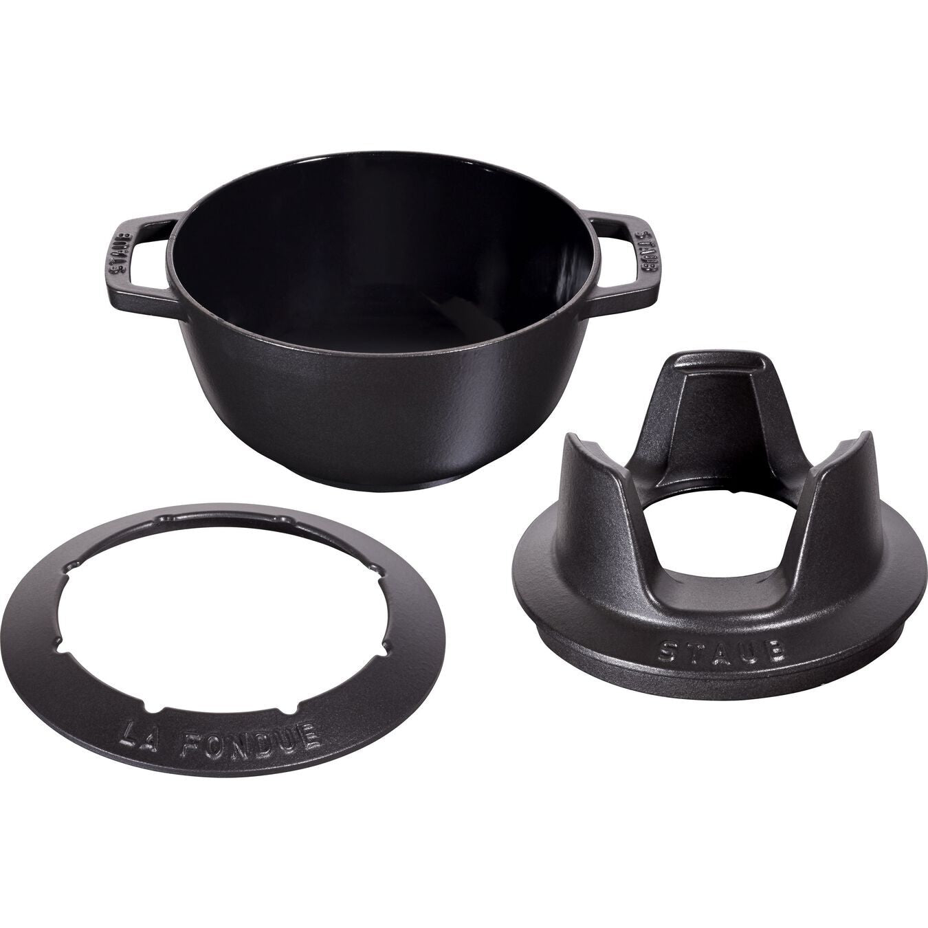 Staub Fondue sada 20 cm/2,35l černá, 14002023