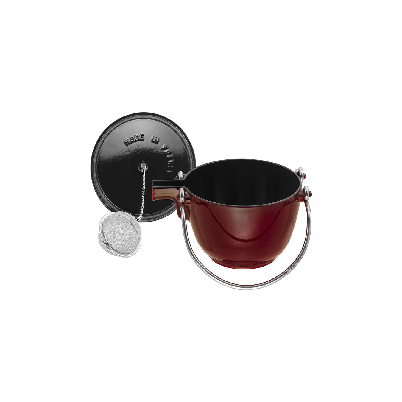Staub cast iron tea kettle 21 cm/1.15 l grenadine, 1650087