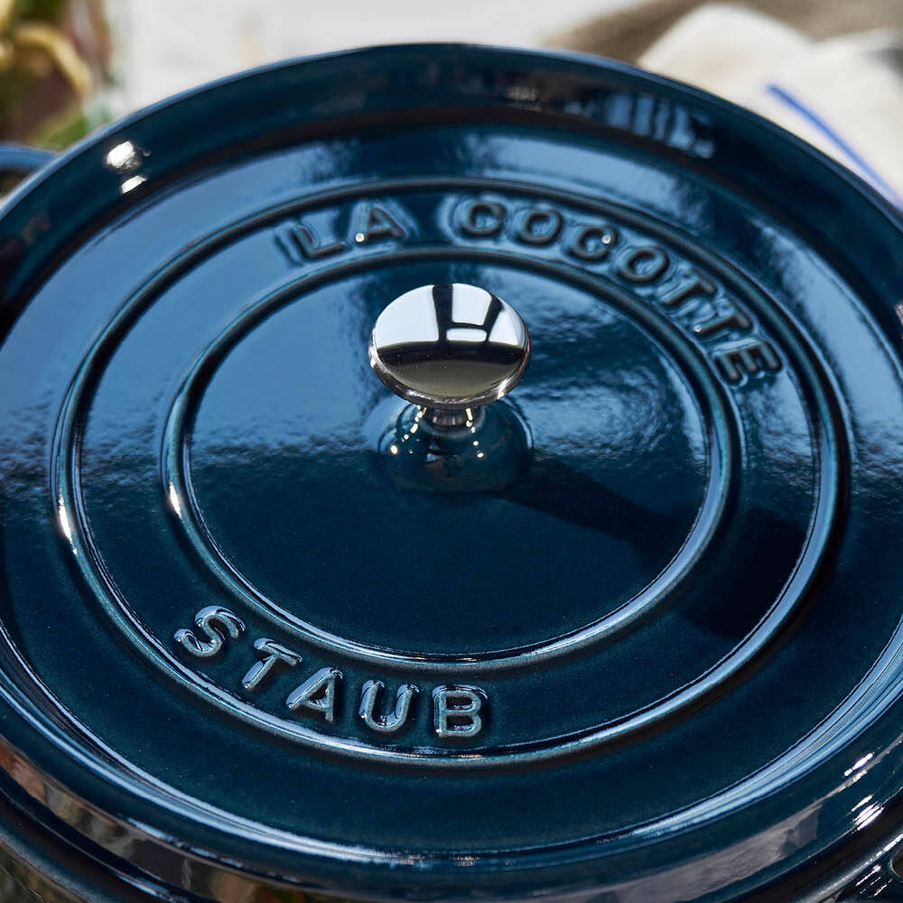 Staub Cocotte okrúhly hrniec 24 cm/3,8 l, morská modrá, 1102437