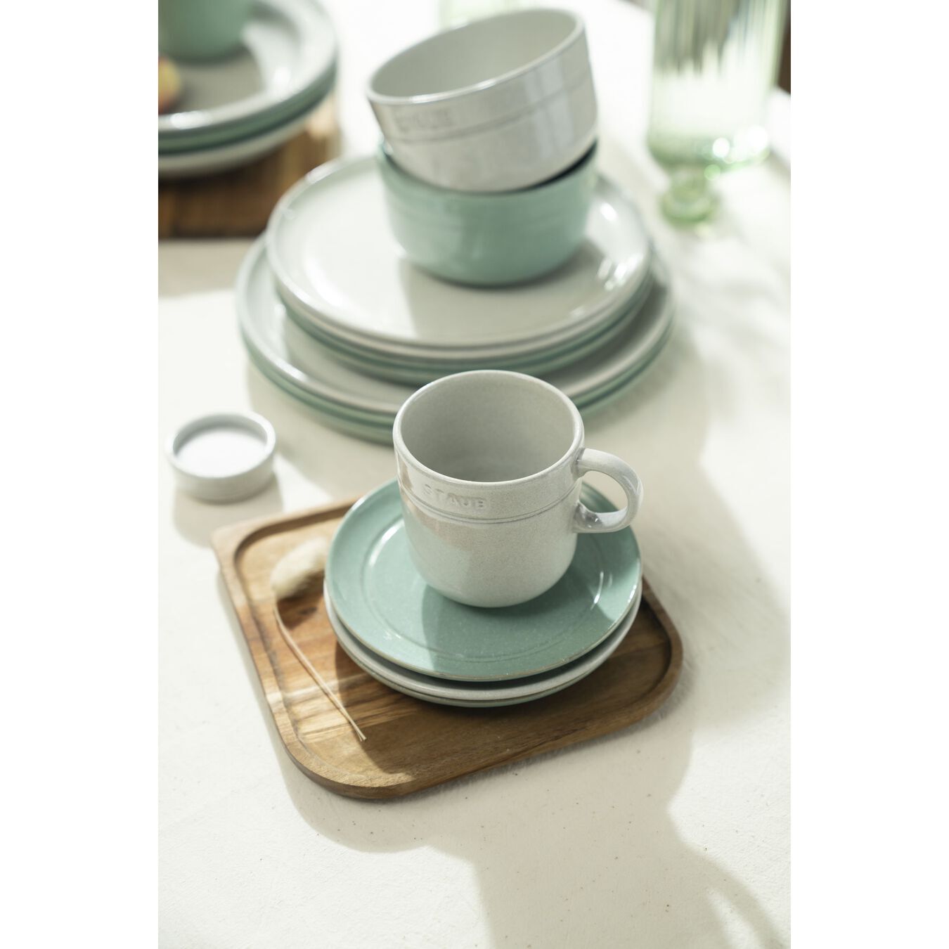 Staub ceramic plate 15 cm, sage green, 40508-179