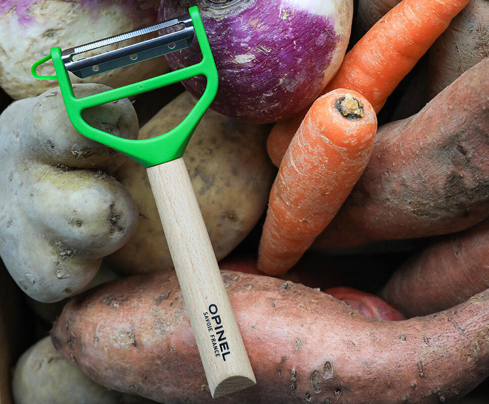 Opinel T-Duo dřevěná škrabka, zelená, 002432