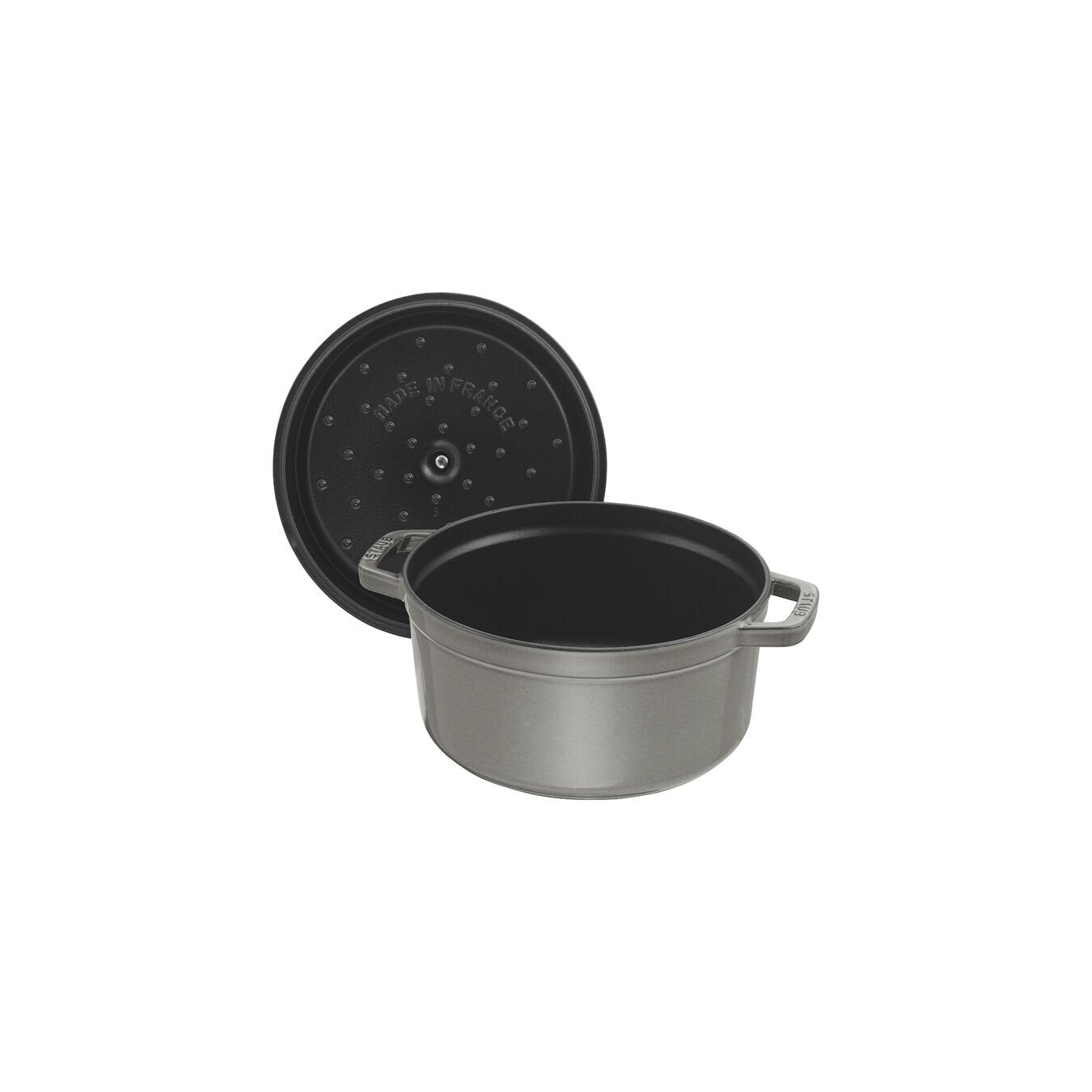 Staub Cocotte okrúhly hrniec 14 cm/0,8 l sivý, 1101418