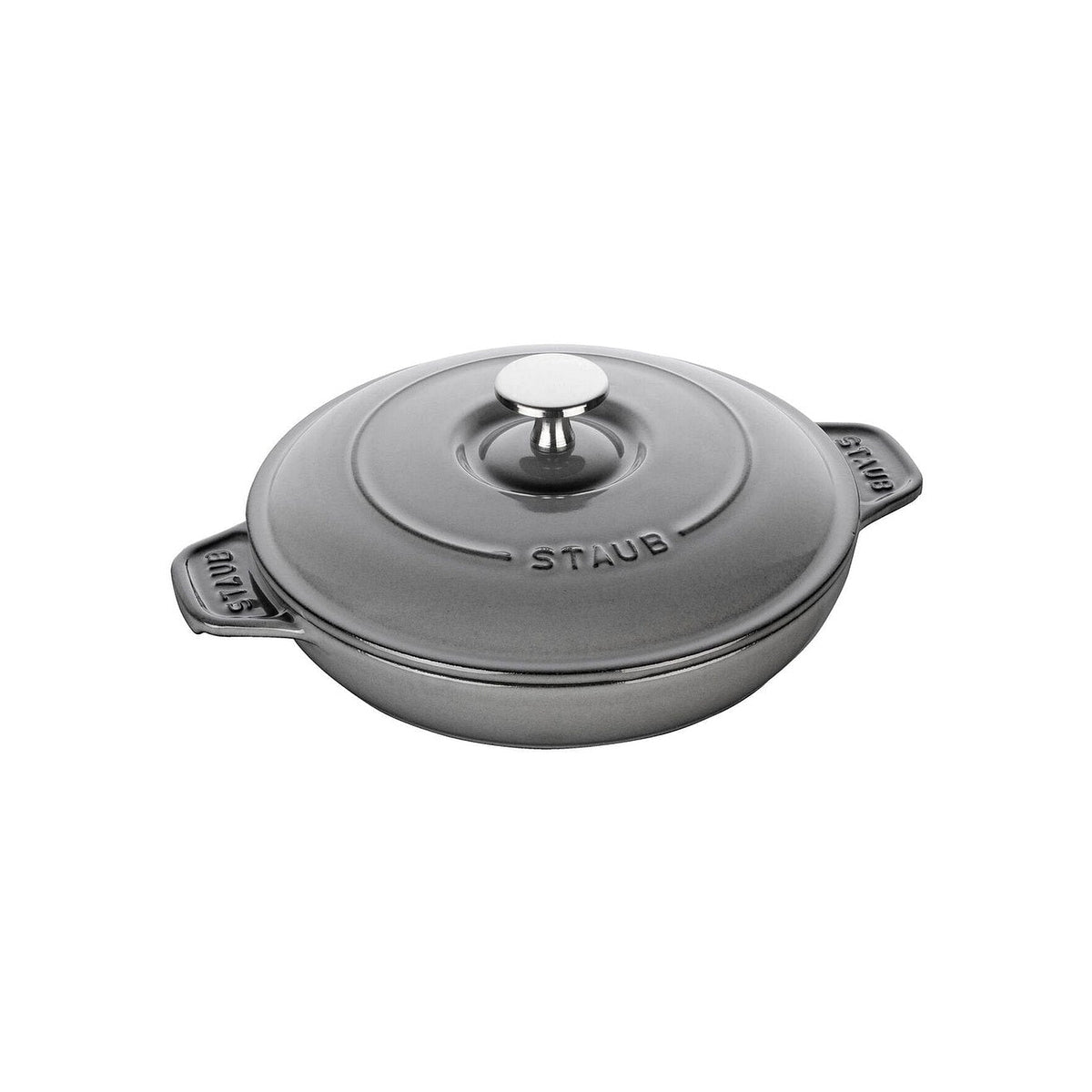 Staub baking dish with lid round 20 cm/0,75 l grey, 40509-578