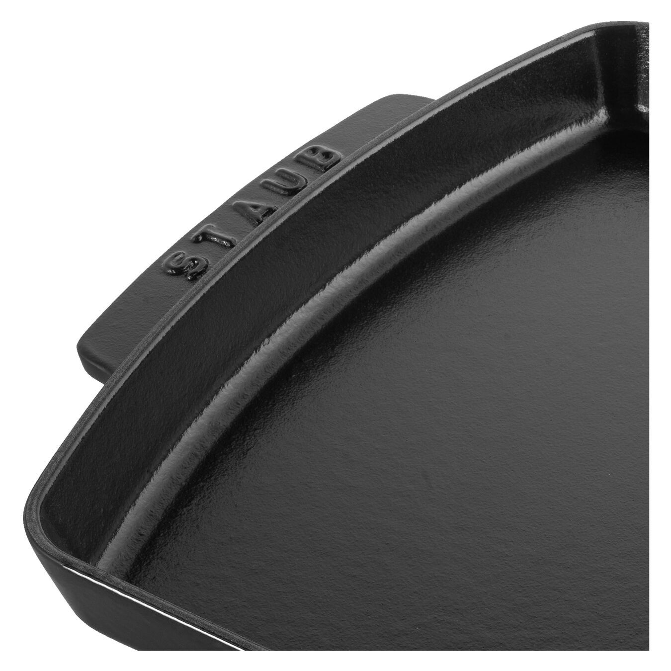 Staub cast iron serving tray with base 33x23 cm, black, 40509-523
