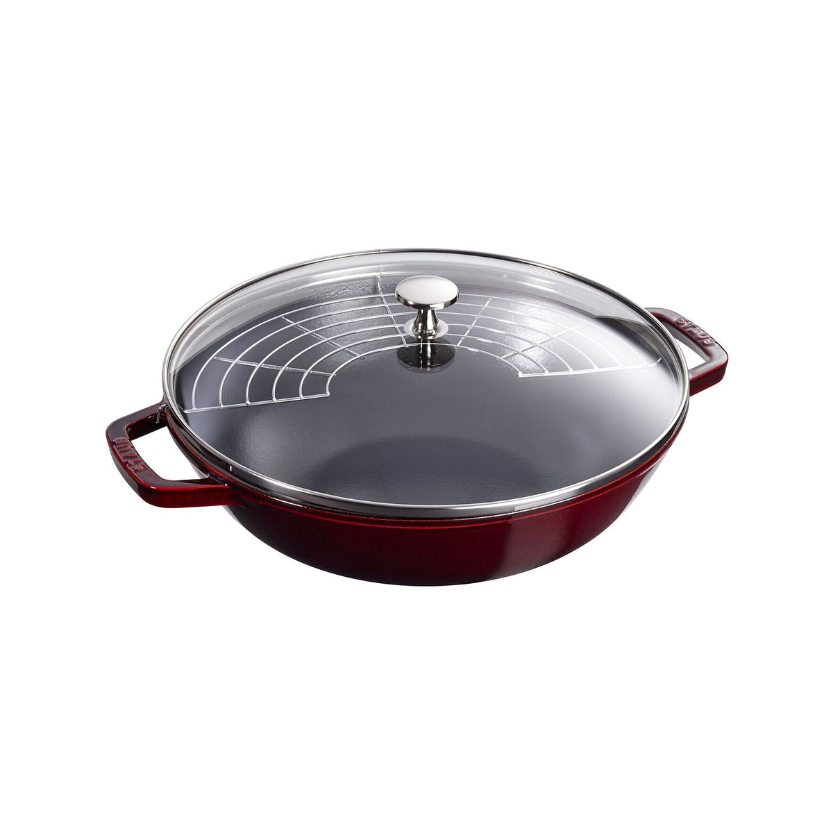 Staub wok so sklenenou pokrievkou 30 cm/4,4 l grenadína, 40511-466