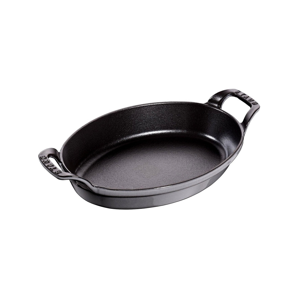 Staub cast iron oval baking dish 24 cm/1 l, grey, 40509-562
