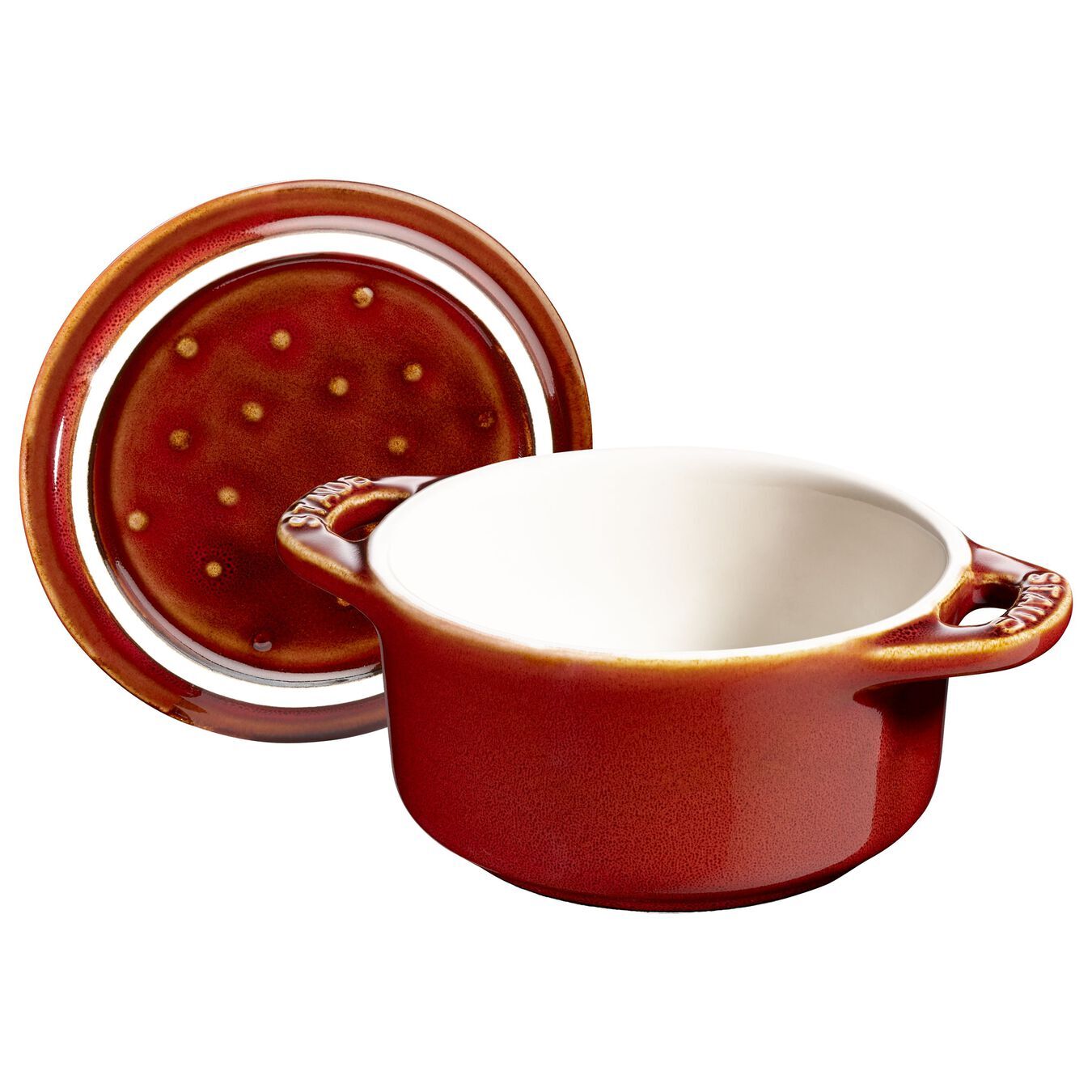 Staub Cocotte Mini keramický plech na pečenie 10 cm/0,2 l, antická meď, 40511-999