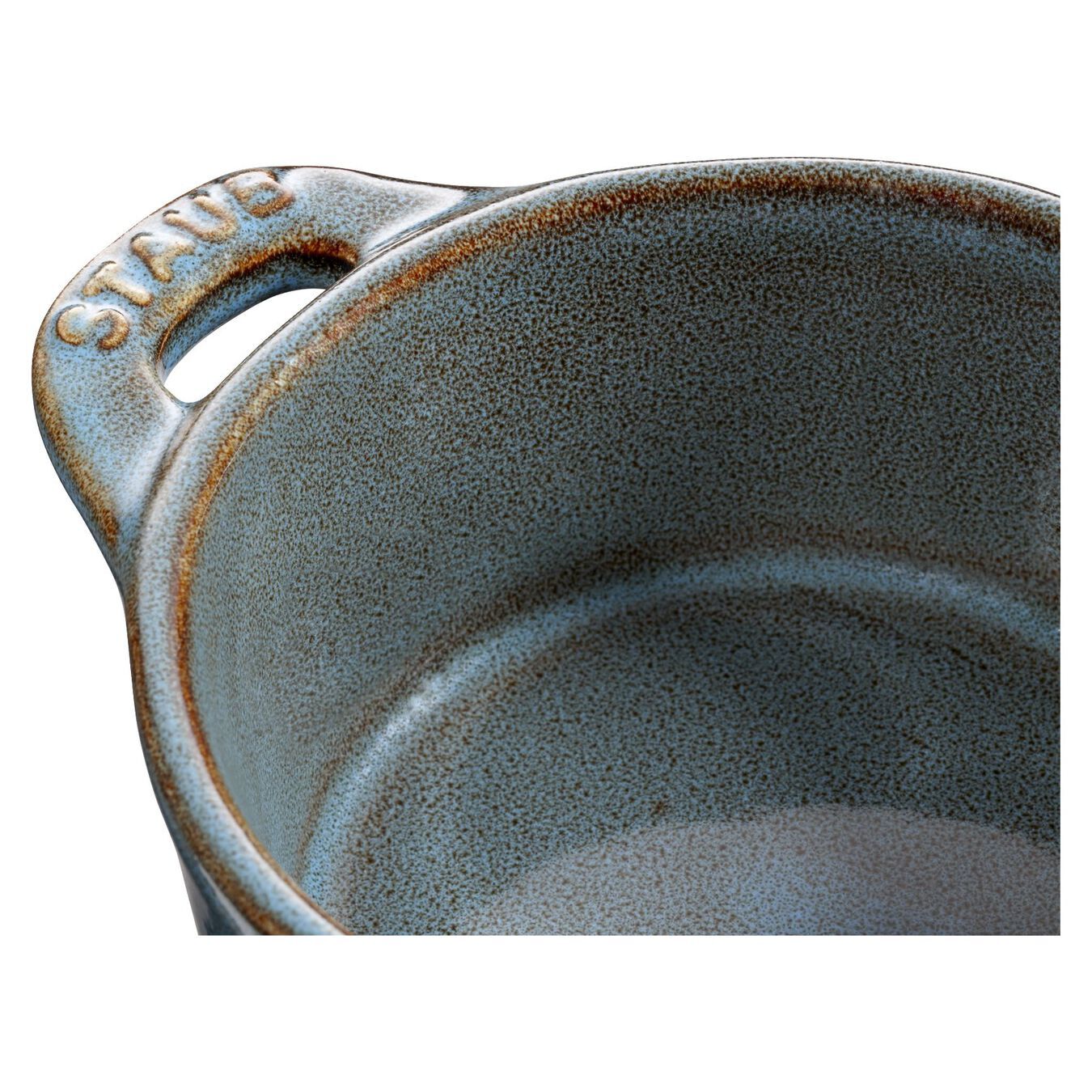 Staub Cocotte Mini keramický plech na pečenie 10 cm/0,2 l, starožitná modrá, 40512-000