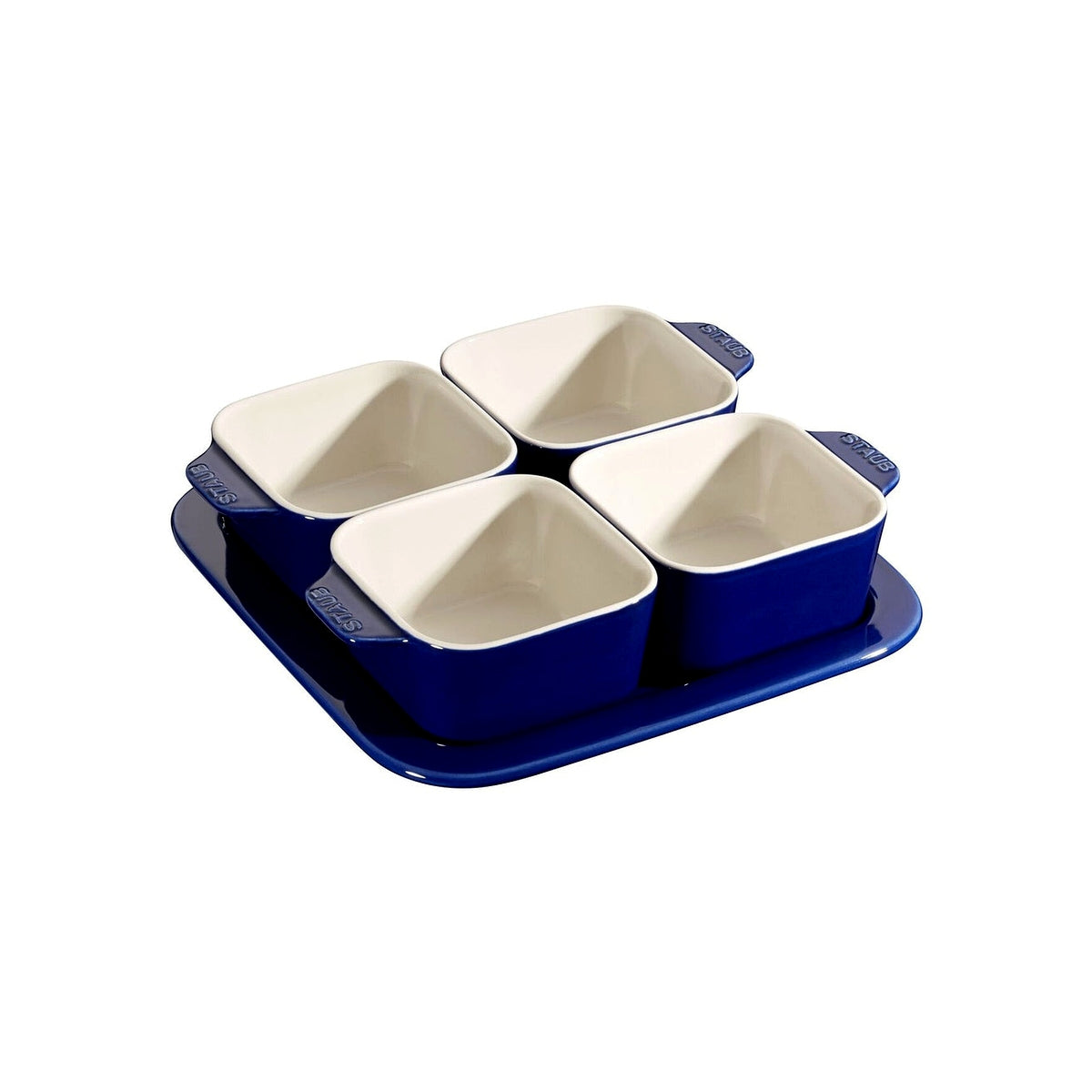 Staub ceramic tapas set 19 x 19 cm, dark blue, 40511-121
