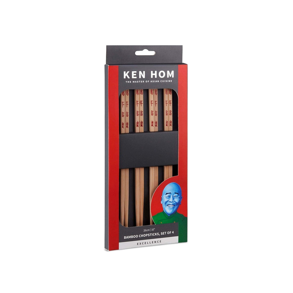 Ken Hom bamboo chopsticks, set of 4, KH512
