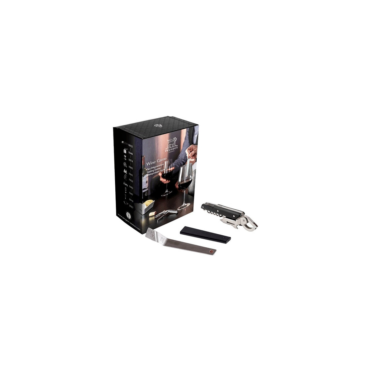 Peugeot gift set Clavelin corkscrew + key to determine the taste of wine Clef du Vin, 200978