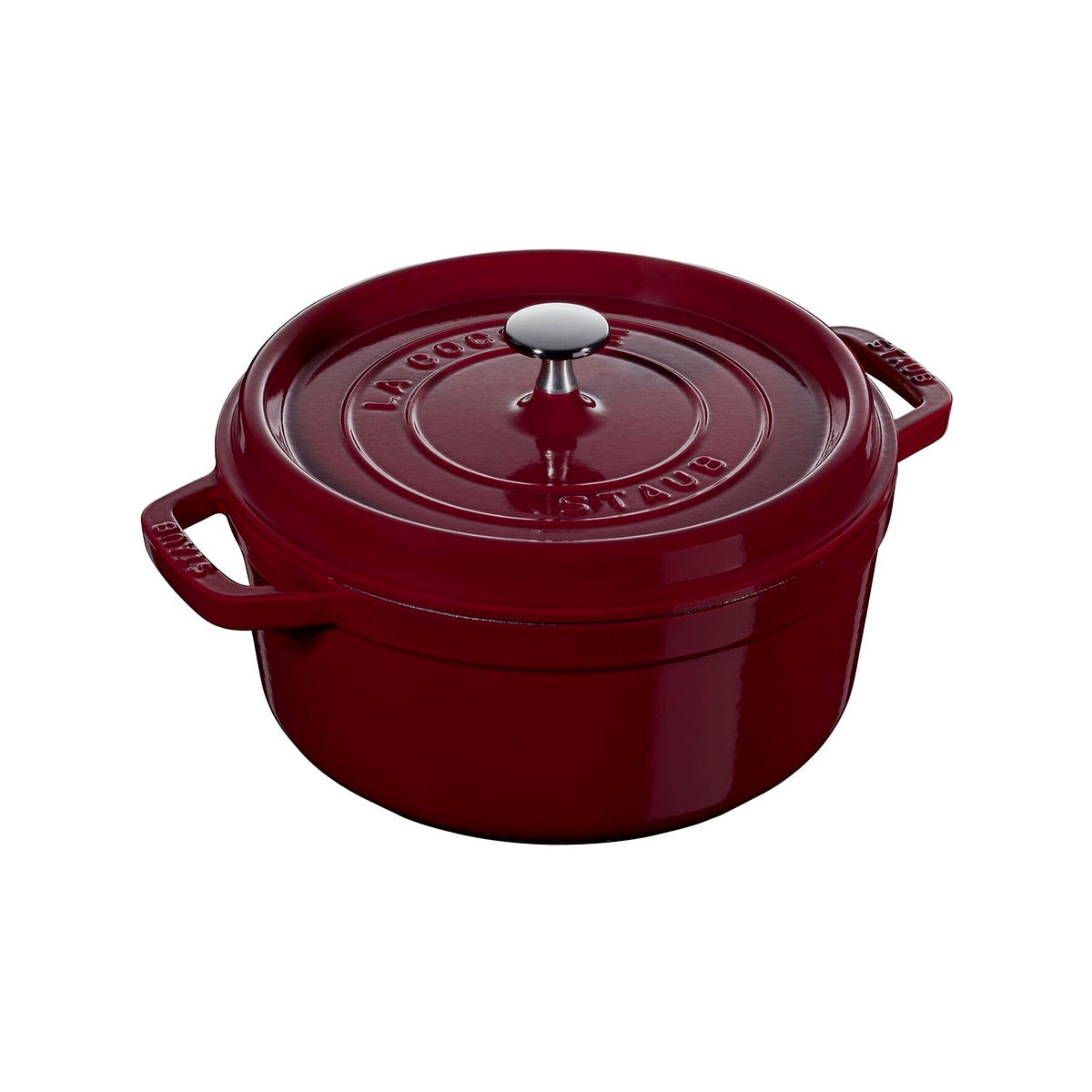 Staub Cocotte hrnec kulatý 24 cm/3,8 l bordeaux, 40502-294
