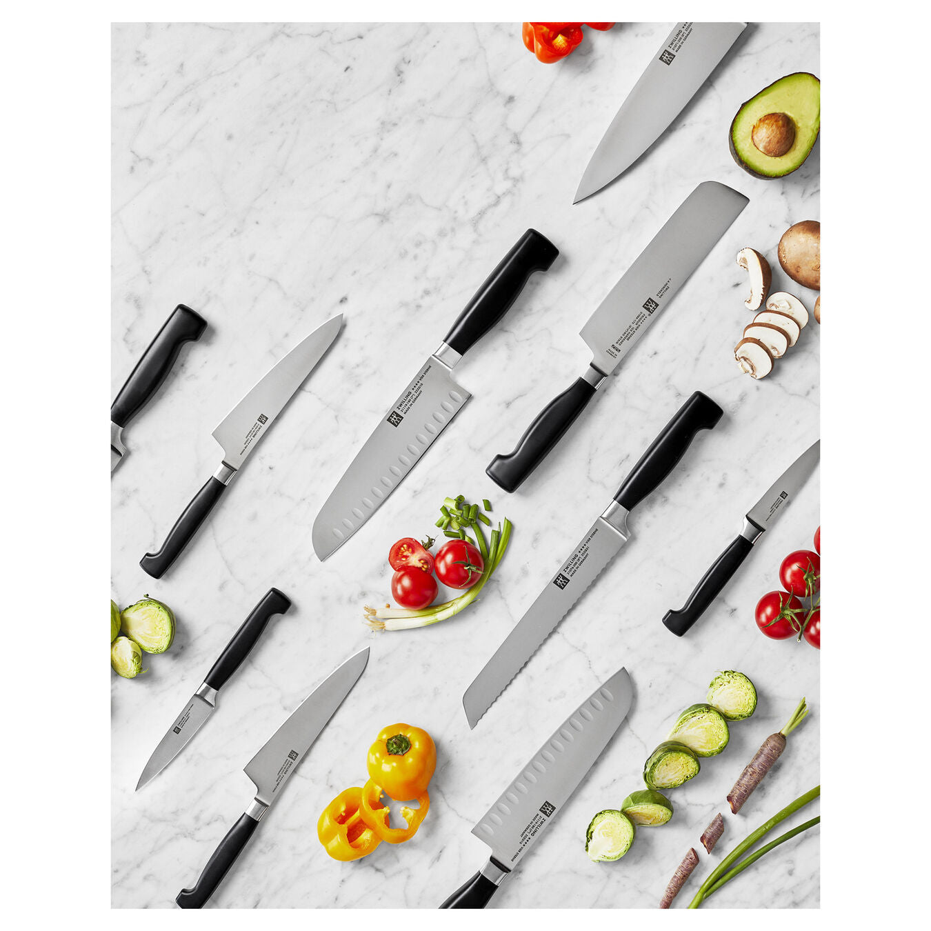 Zwilling Four Star nůž Santoku s výbrusem 18 cm, 31119-181