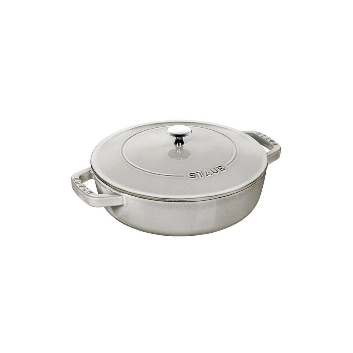Staub Chistera kastrol s poklicí 24 cm/2,4 l bílá lanýžová, 126124107