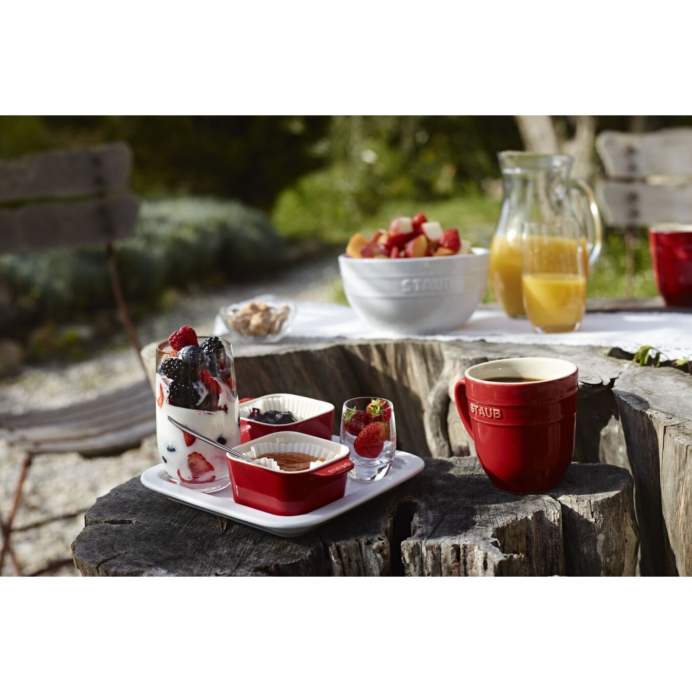 Staub ceramic tapas set 19 x 19 cm, cherry, 40511-119