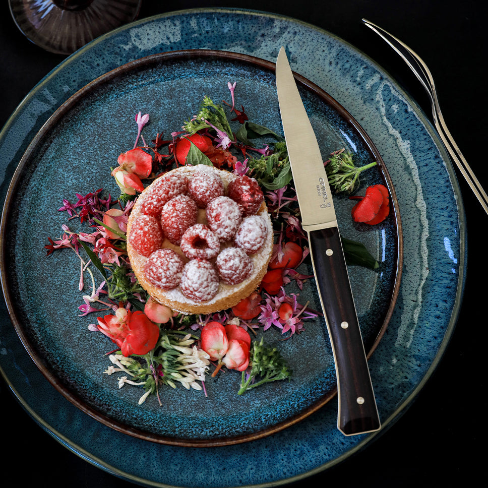 Opinel Facette sada příborových nožů, 4 ks, tmavý jasan, 002497