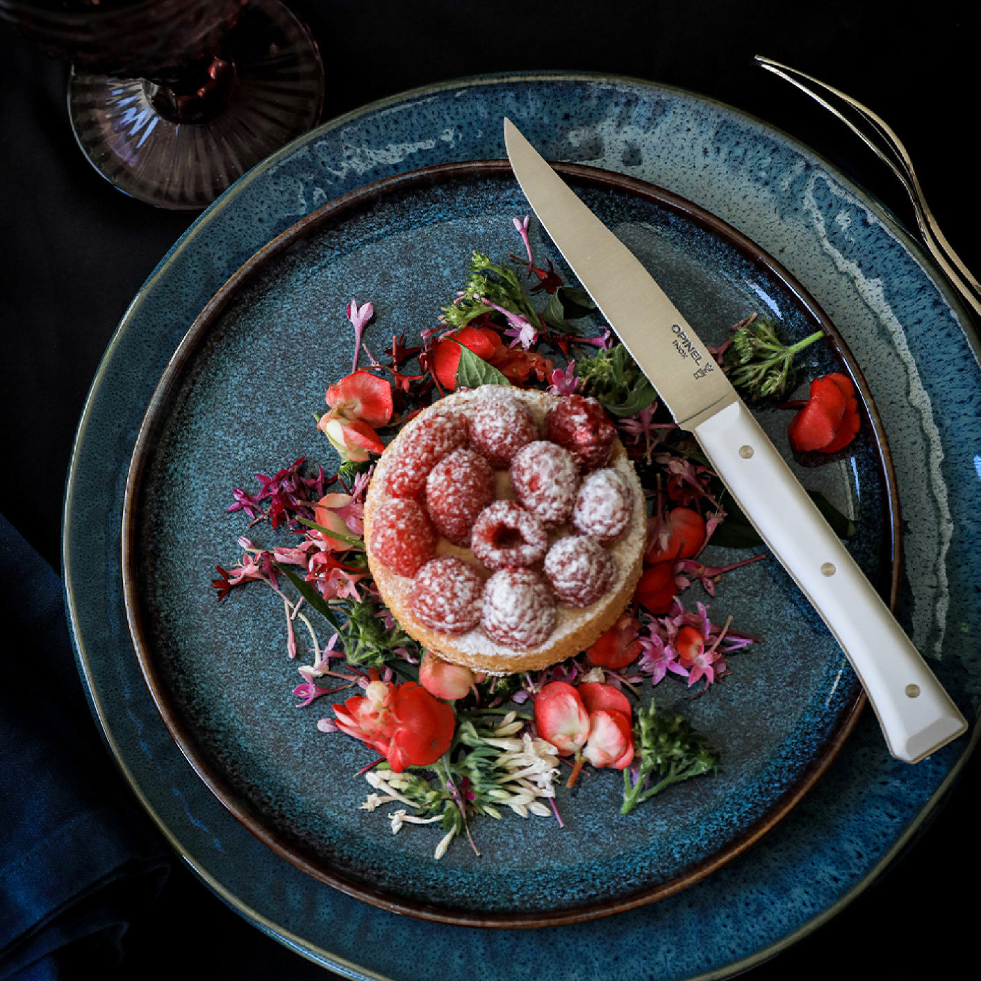 Opinel Facette sada příborových nožů, 4 ks, bílá, 002499