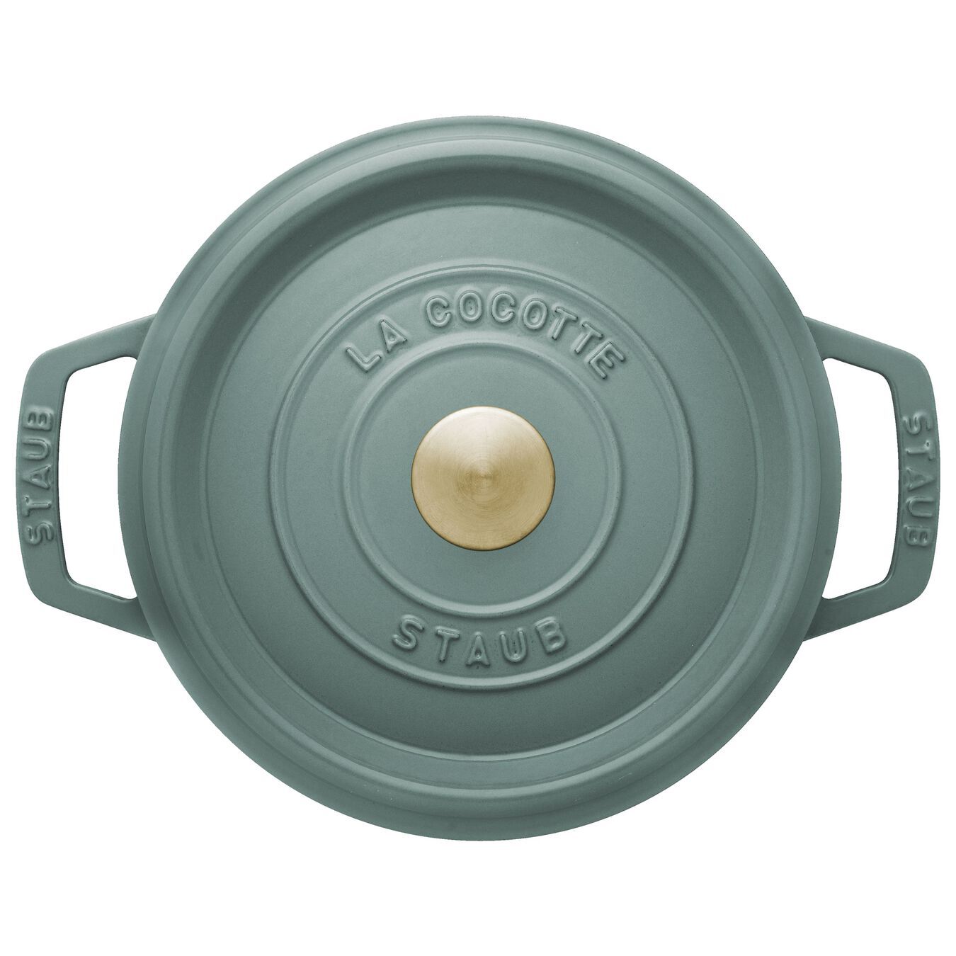 Staub Cocotte hrnec kulatý 20 cm/2,2 l eukalyptová, 11020121