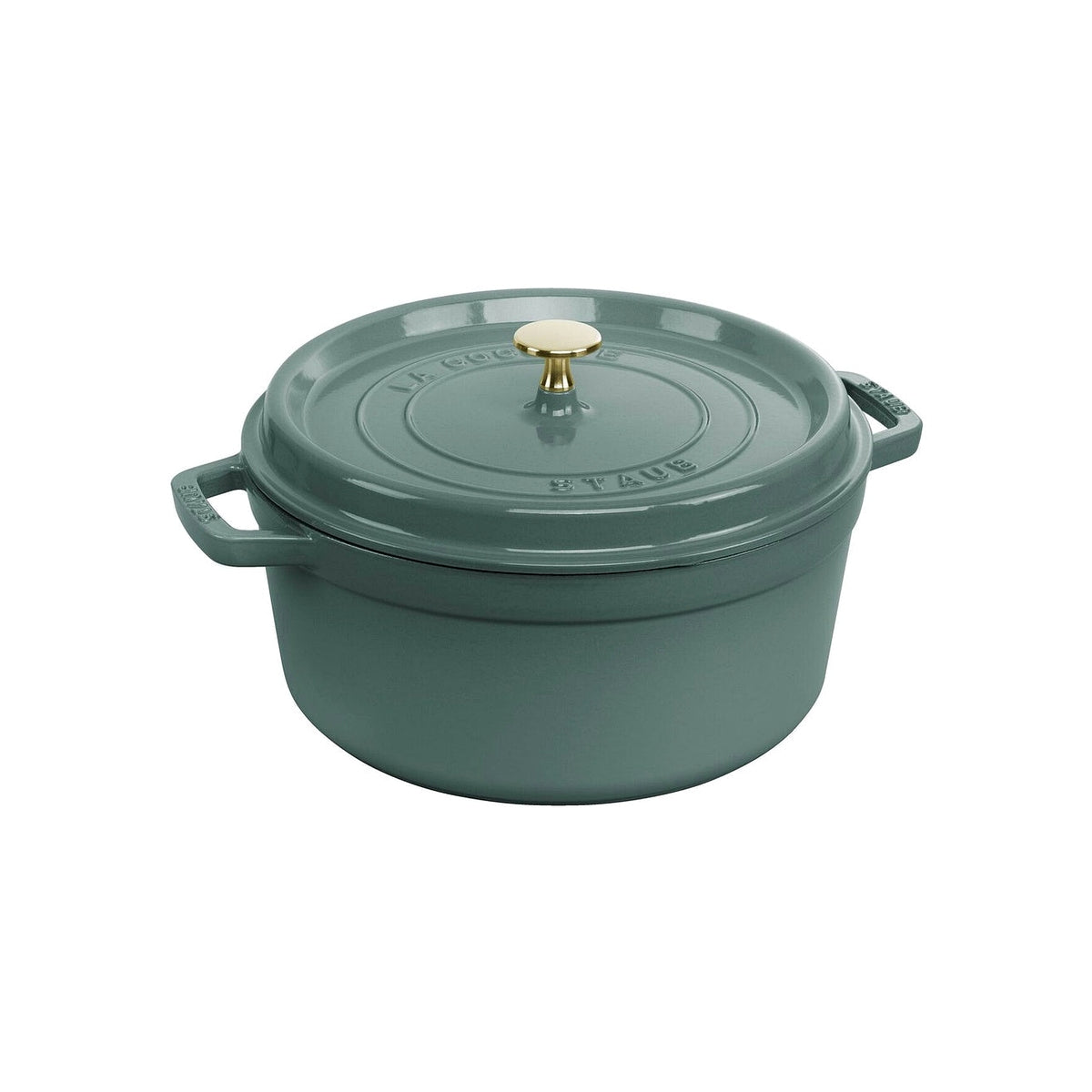 Staub Cocotte pot round 26 cm/5,2 l eucalyptus, 11026121
