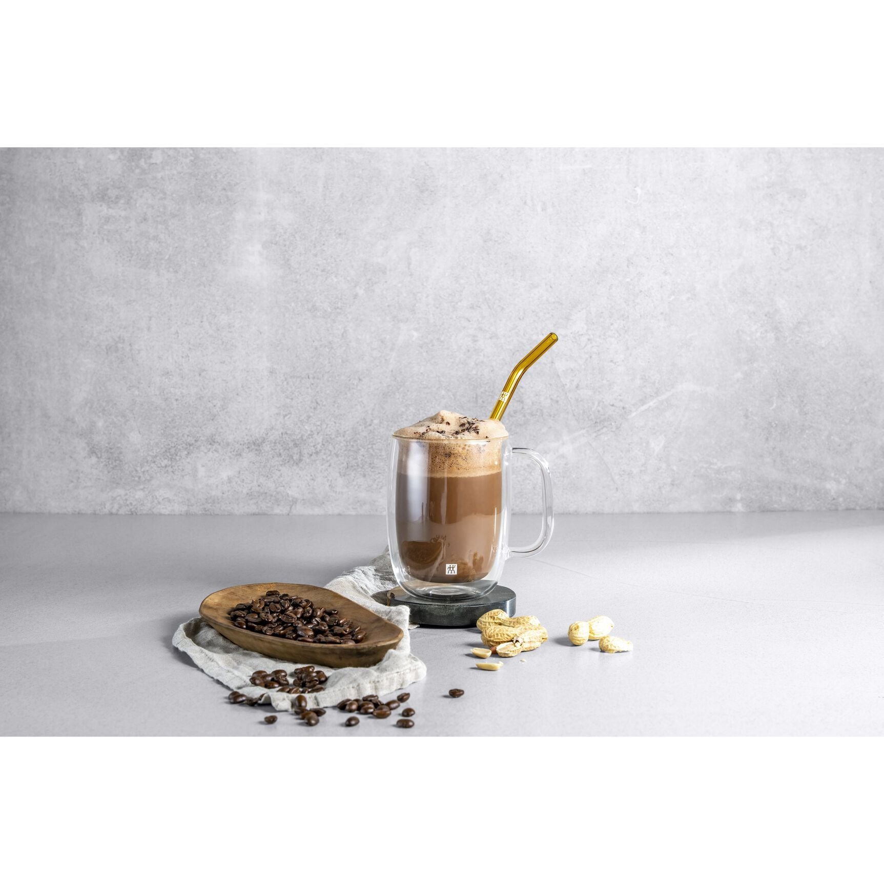 Zwilling Sorrento Plus latte macchiato glasses with handle 450 ml, 2 pcs, 39500-114