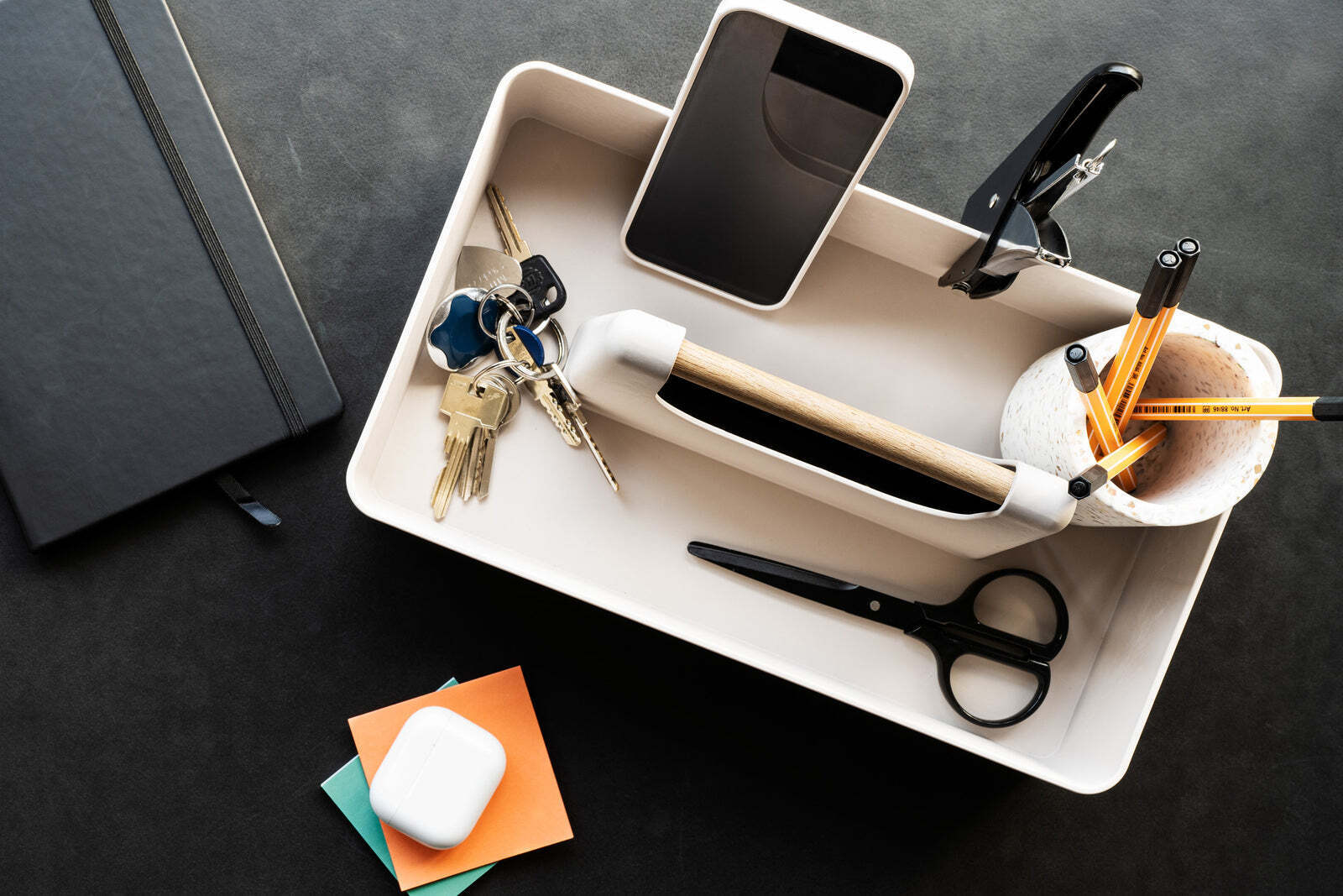 Kuchynský úložný box CrushGrind Basel, biely, 086010-0011