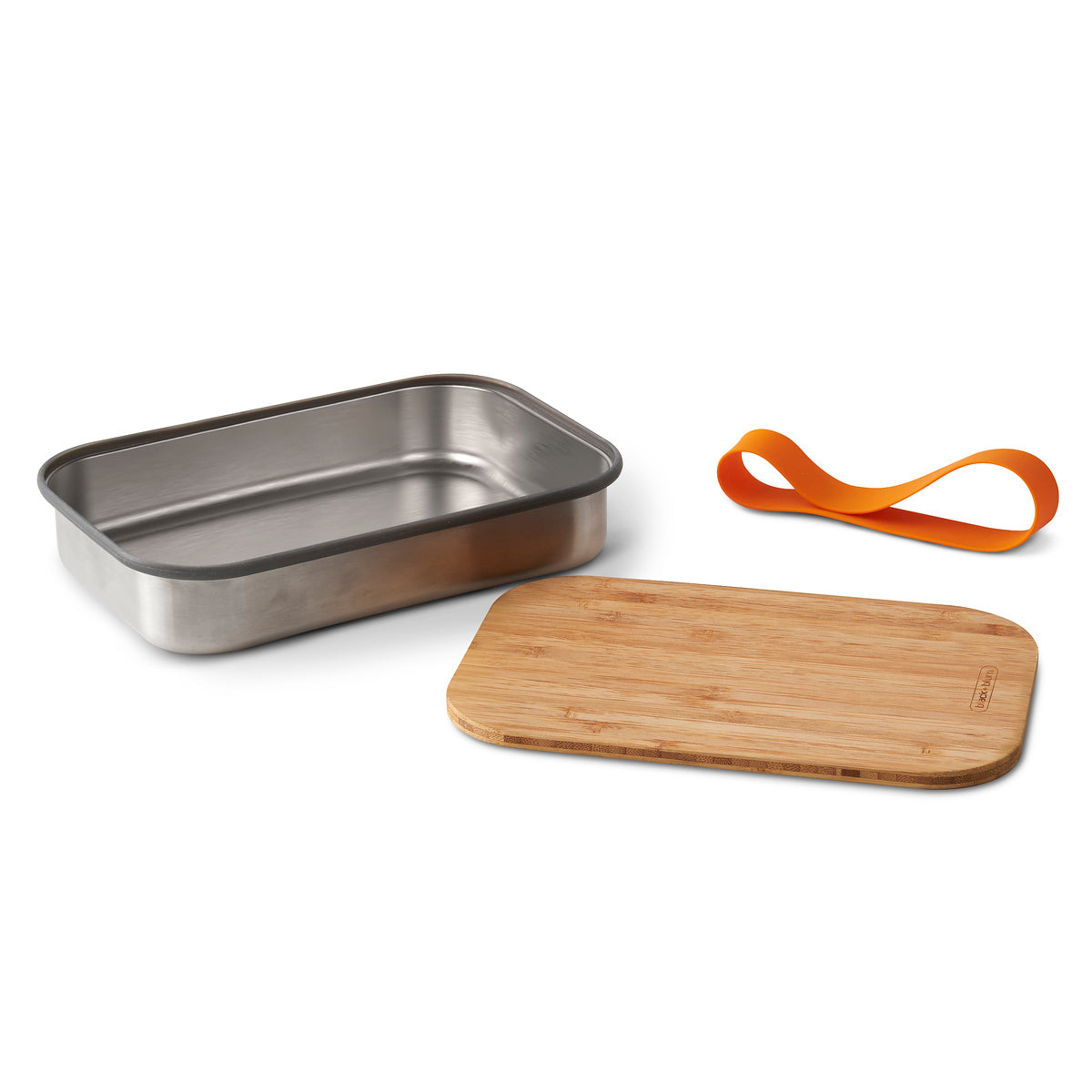 Box na občerstvenie Black+Blum s bambusovým vekom 0,9 l, oranžový, BAM-SB003