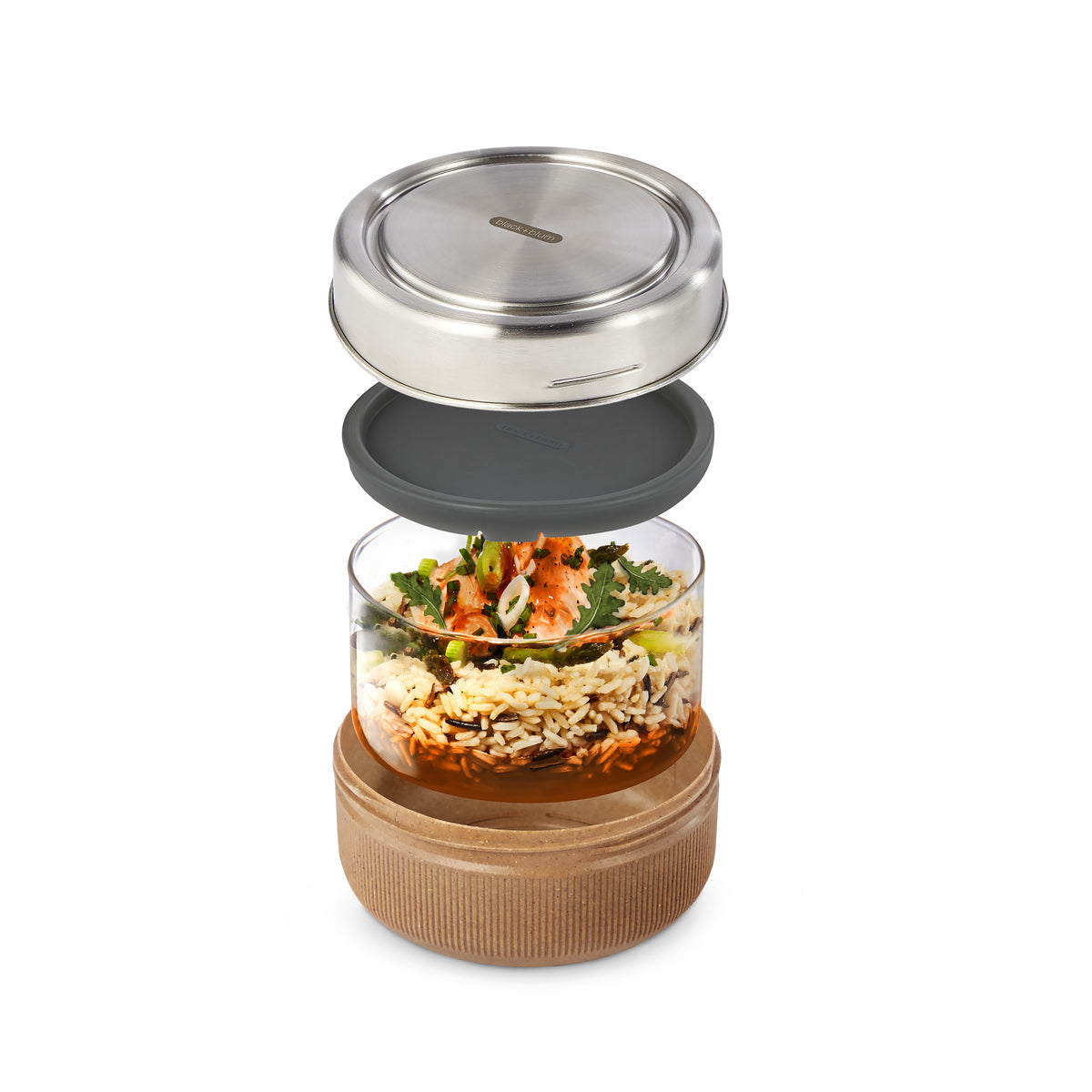 Black+Blum glass snack box 0,75 l, almond, GR-LB-L014