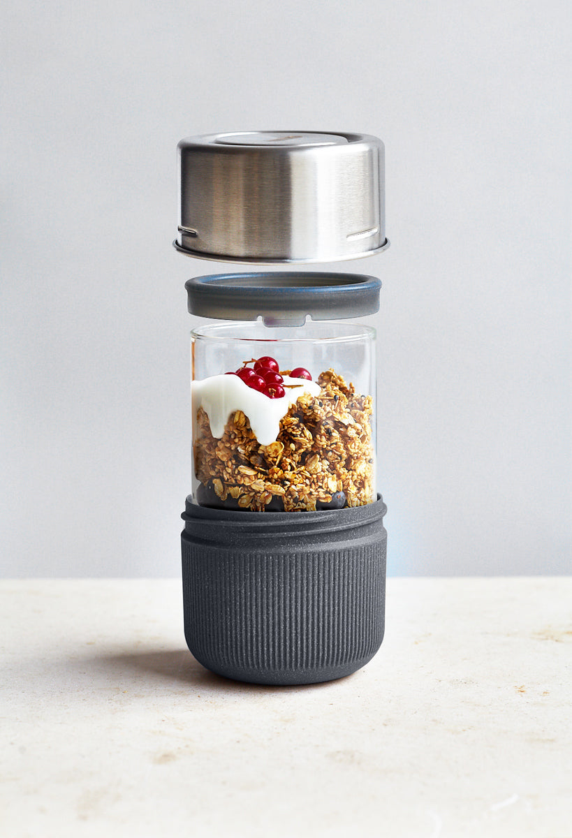 Black+Blum glass snack box 0,45 l, slate, GR-LB-S015