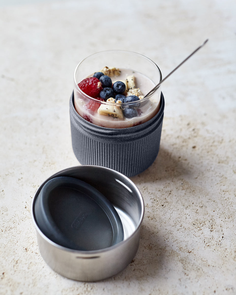 Black+Blum glass snack box 0,45 l, slate, GR-LB-S015