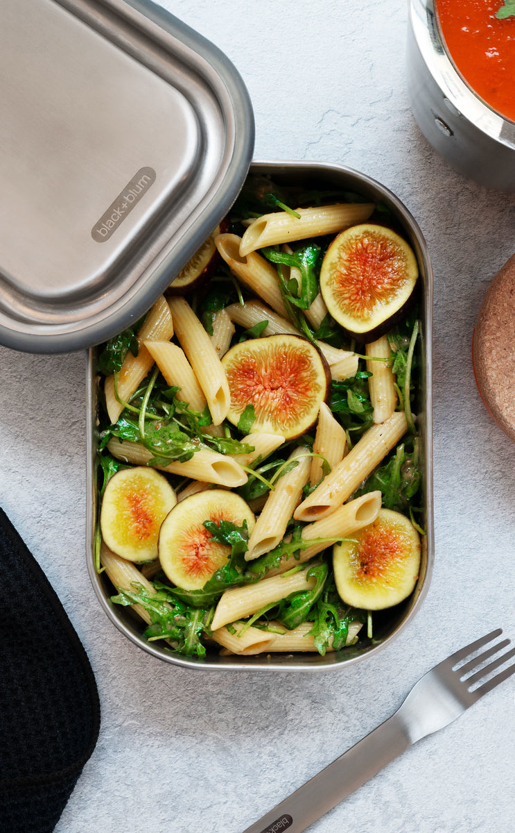 Black+Blum stainless steel snack box with fork 1 l, olive, BAM-SS-L010