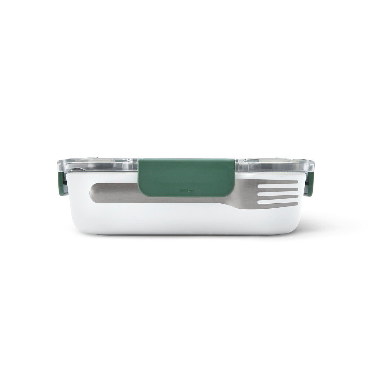 Black+Blum Original svačinový box s vidličkou 1 l, olive, BAO-BA010