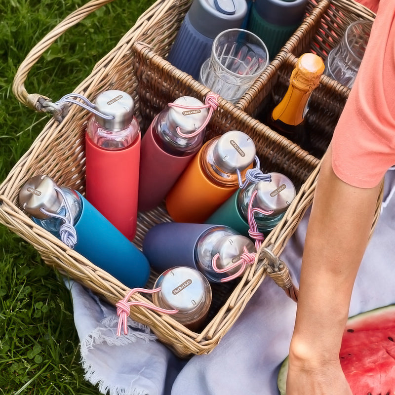 Black+Blum skleněná lahev na vodu 600 ml, orange, GR-WB-M003