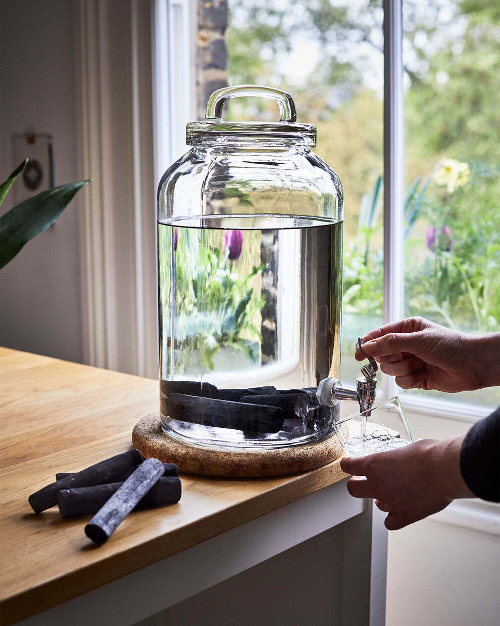 Black+Blum water filter with activated carbon Binchotan, 4 pcs, EGS004