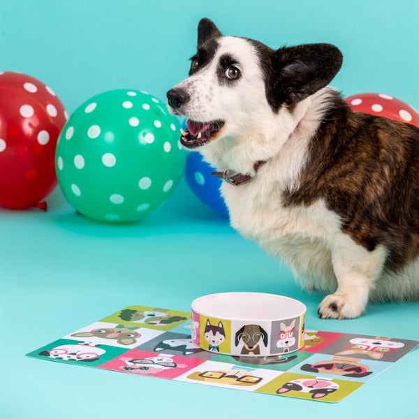 Mason Cash Pawtrait Pets dog food/bowl mat 43 x 31 cm, 2030.481