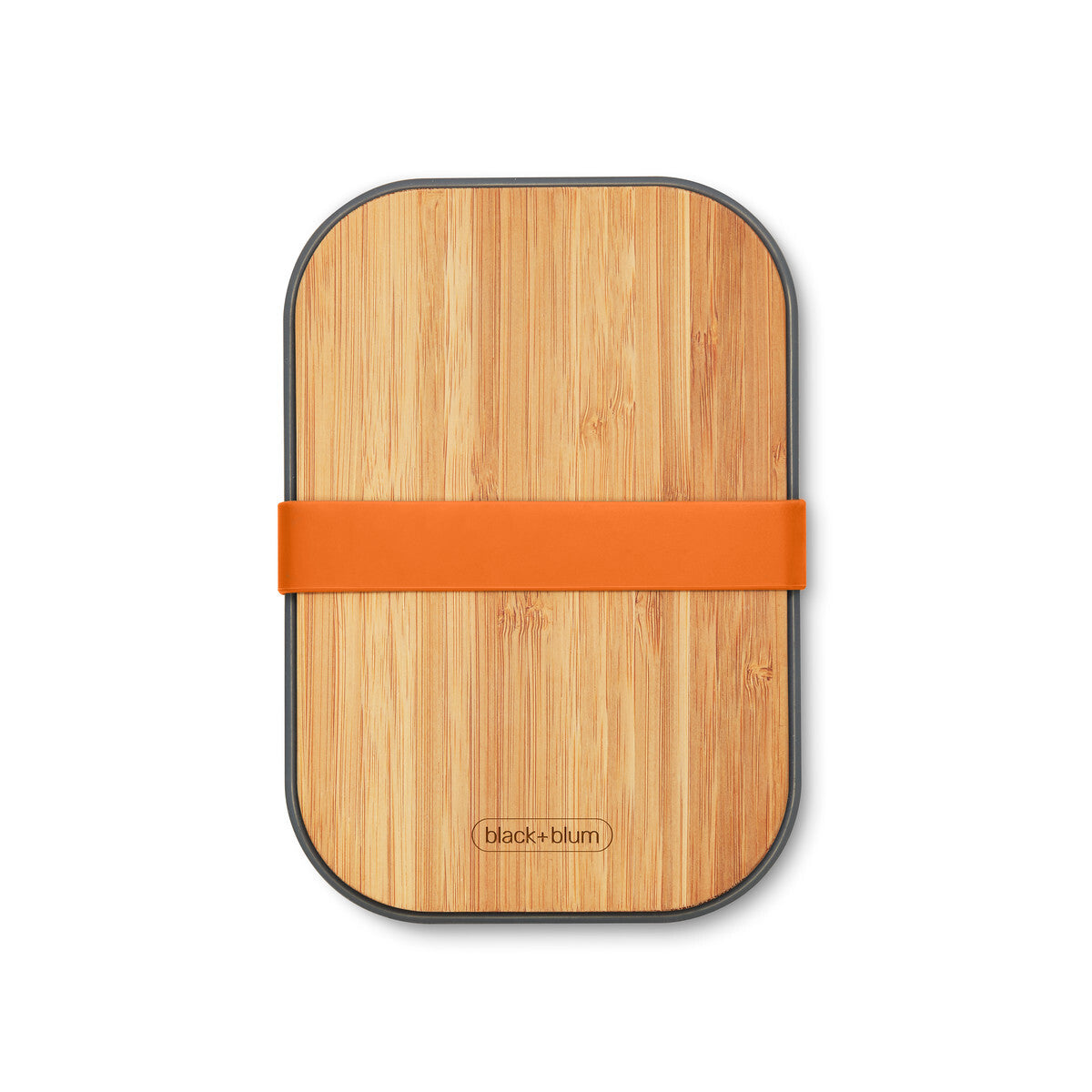 Black+Blum snack box with bamboo lid 1,25 l, orange, BAM-SB-L003