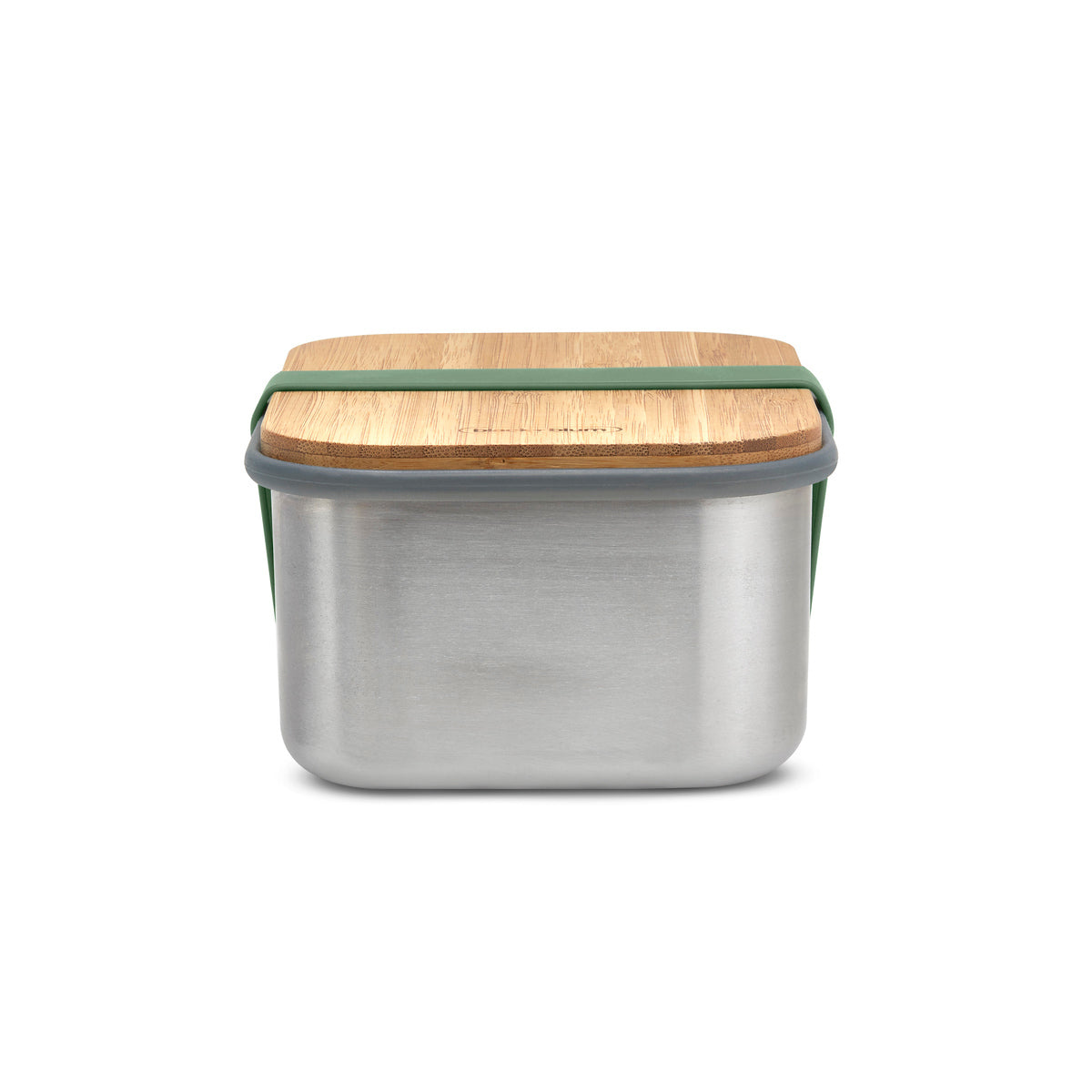Black+Blum snack box with bamboo lid 1,25 l, olive, BAM-SB-L010